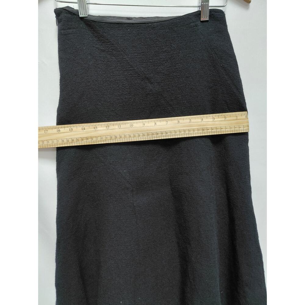 LAFAYETTE 148 NEW YORK Wool Skirt Black Solid Lined Size 4 - Picture 8 of 10